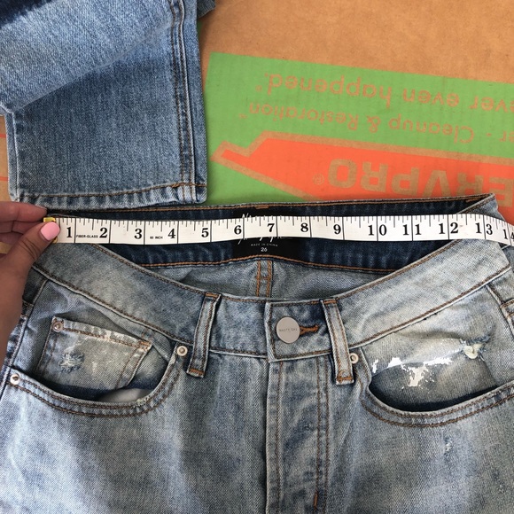 NWT Nasty Gal Paint Brush Boyfriend Jeans - Picture 7 of 7